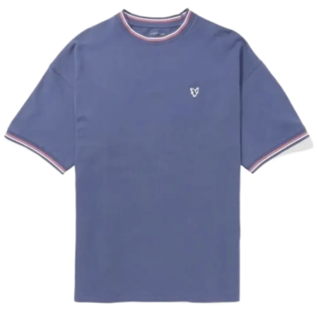 AE Flex Pique Oversized T-Shirt in Air White, Olive Moss, and Tidal Blue
