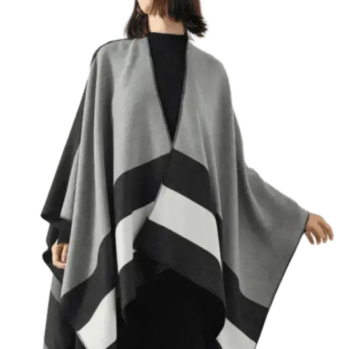 Open Front Poncho Shawl