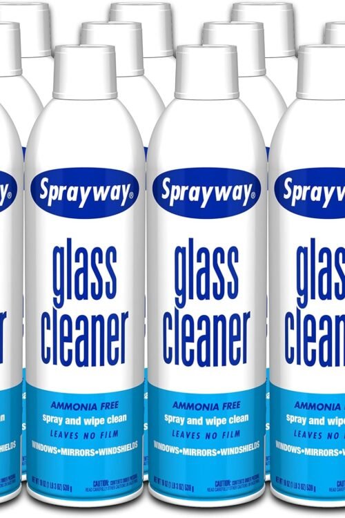 Sprayway Glass Cleaner with Foaming Spray for a Streak-Free Shine for Home and Automotive Use, 19 oz
