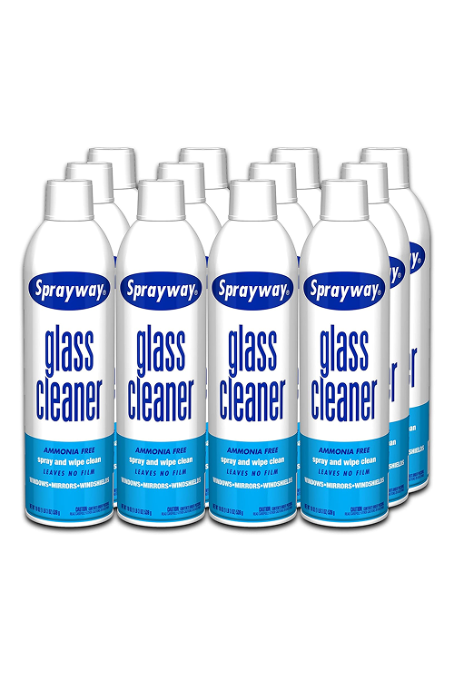 Sprayway Glass Cleaner with Foaming Spray for a Streak-Free Shine for Home and Automotive Use, 19 oz