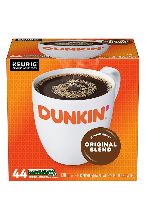 Dunkin’ Original Blend Medium Roast Coffee, Keurig K Cup Pods, 44 Count Box