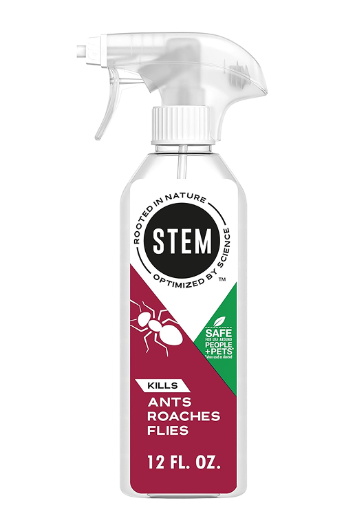 Stem Kills Ants, Roaches And Flies: Plant-Based Active Ingredient Bug Spray, Botanical Insecticide For Indoor And Outdoor Use; 12 fl oz (Pack Of 1)